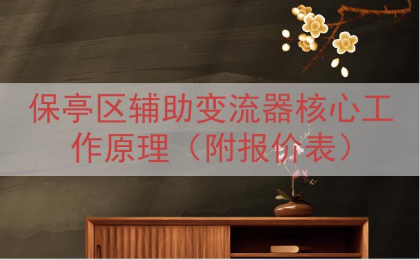 保亭区辅助变流器核心工作原理（附报价表）