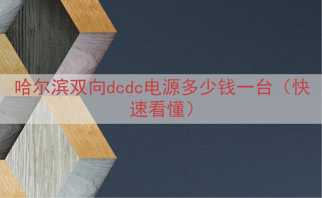 哈尔滨双向dcdc电源多少钱一台（快速看懂）